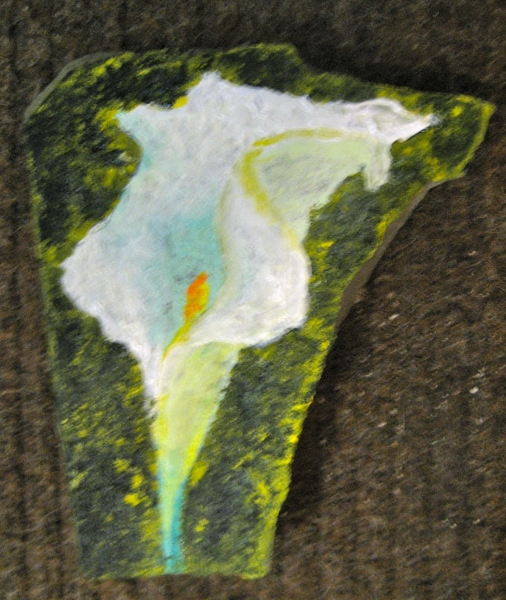 Calla Lily - garden stone