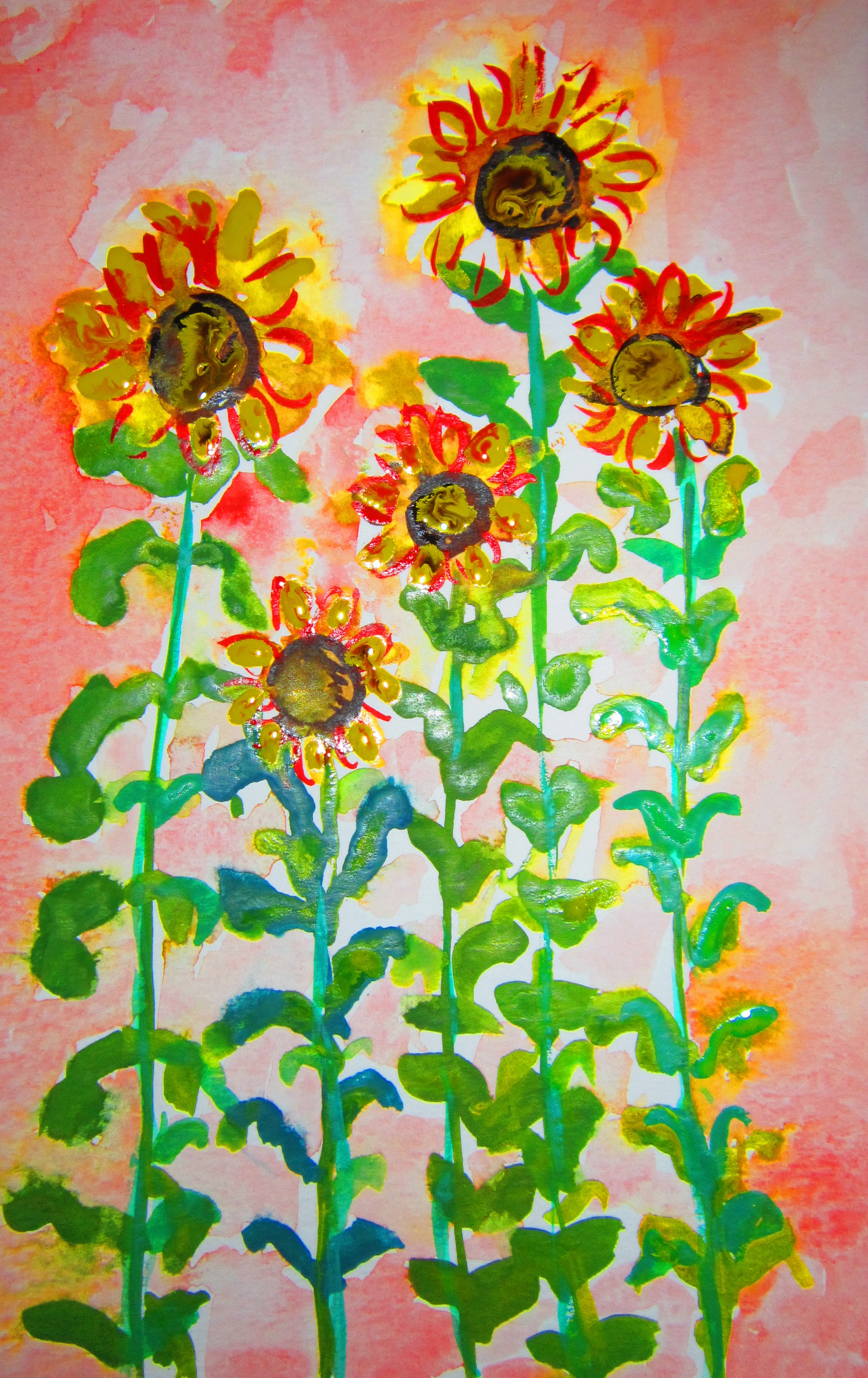 Sunflowers-watercolor