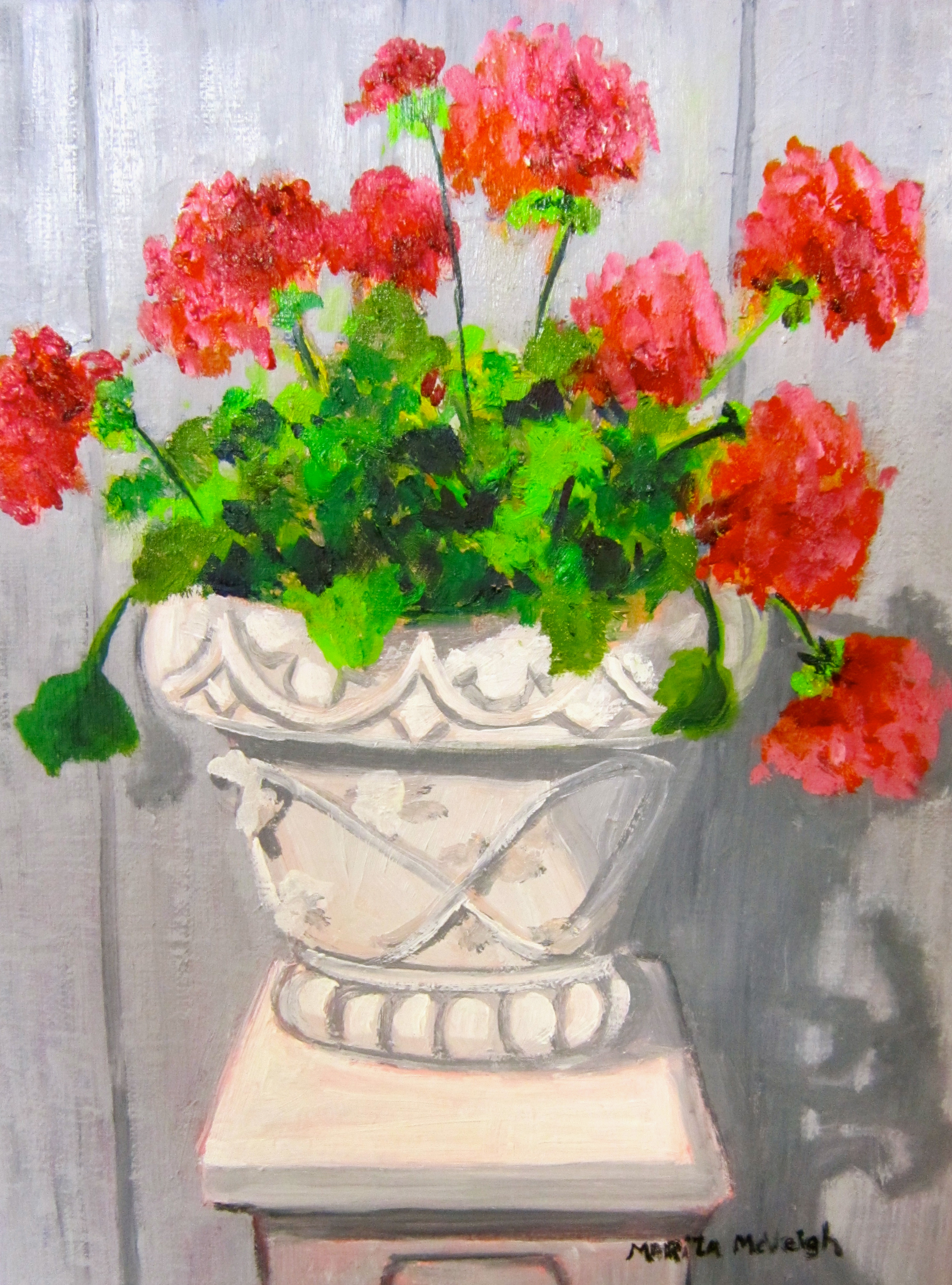 Geranium Urn