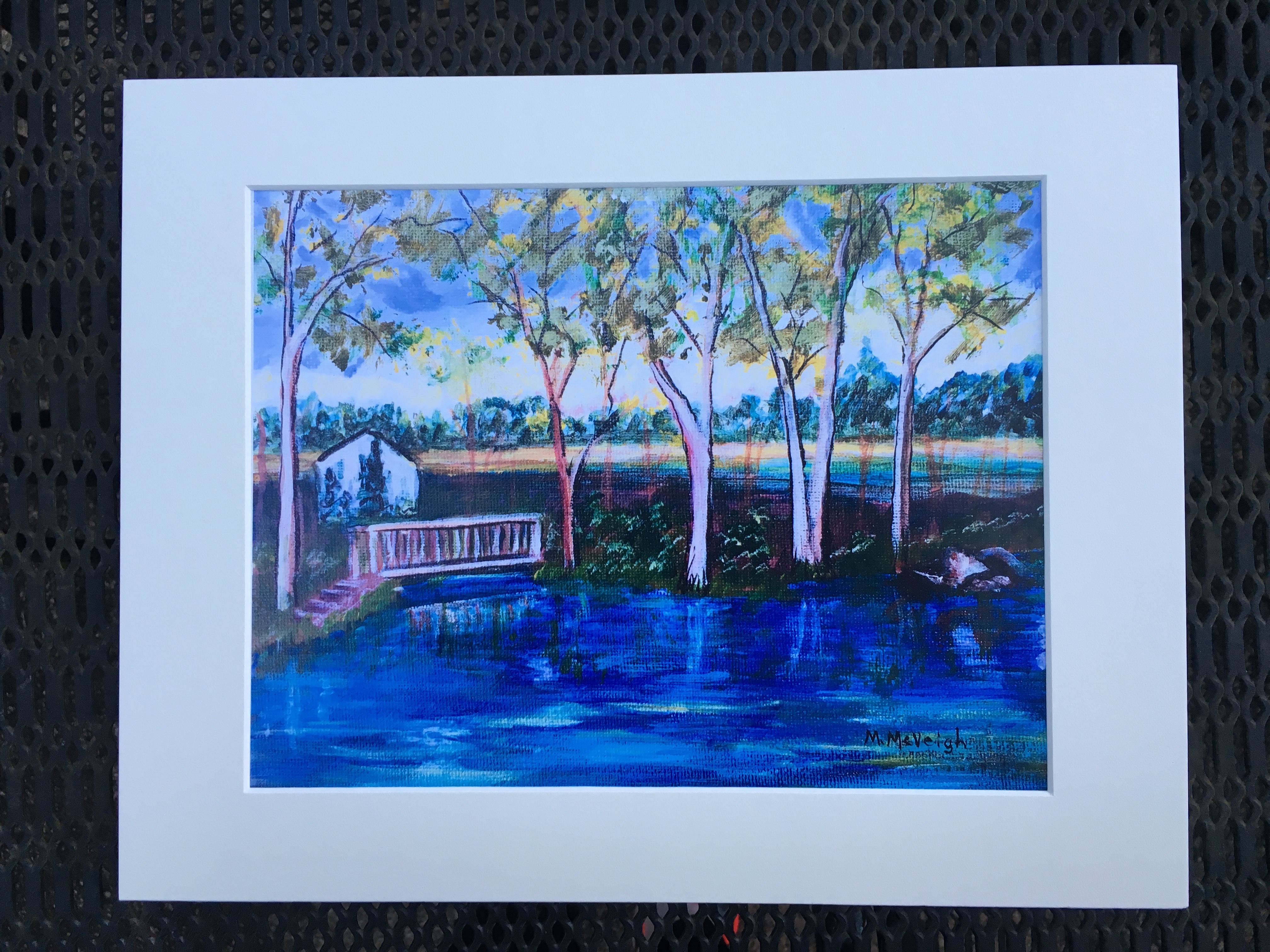 The Pond - Matted Art Print