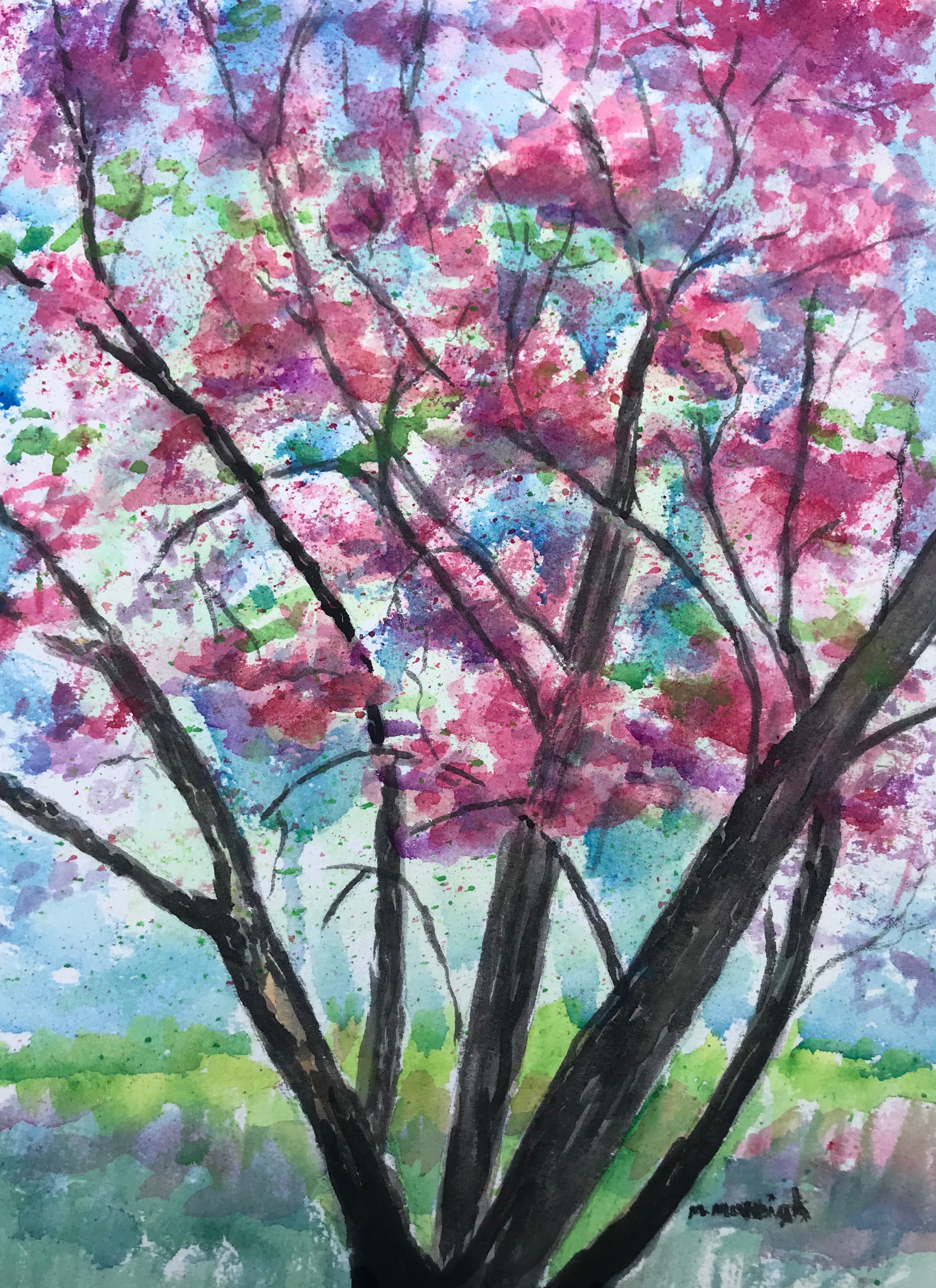 Magnolia Tree Watercolor