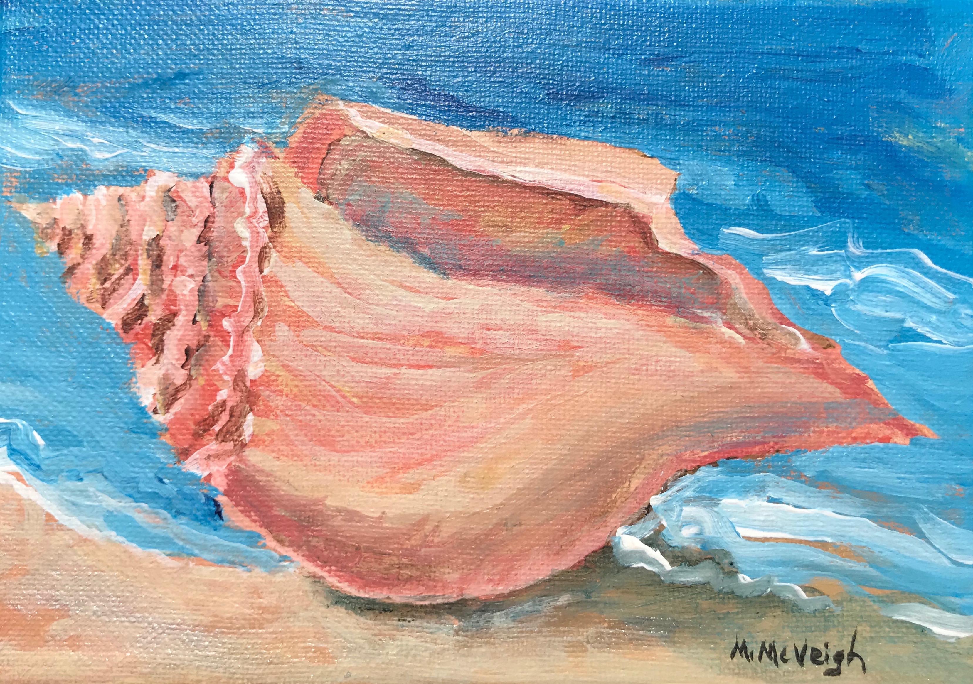 Conch Shell- Mini Painting