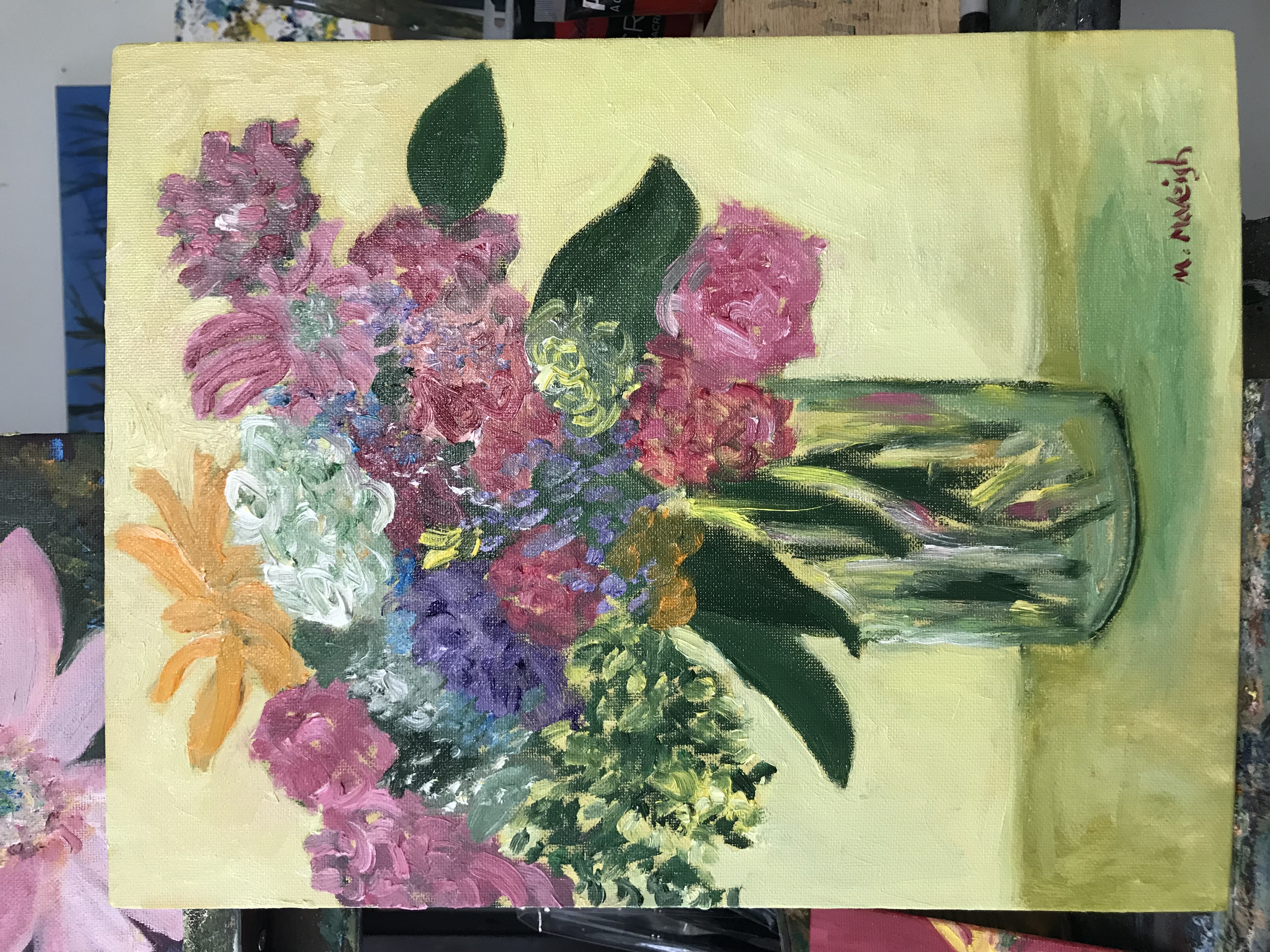 Floral Oil Painting Live Video