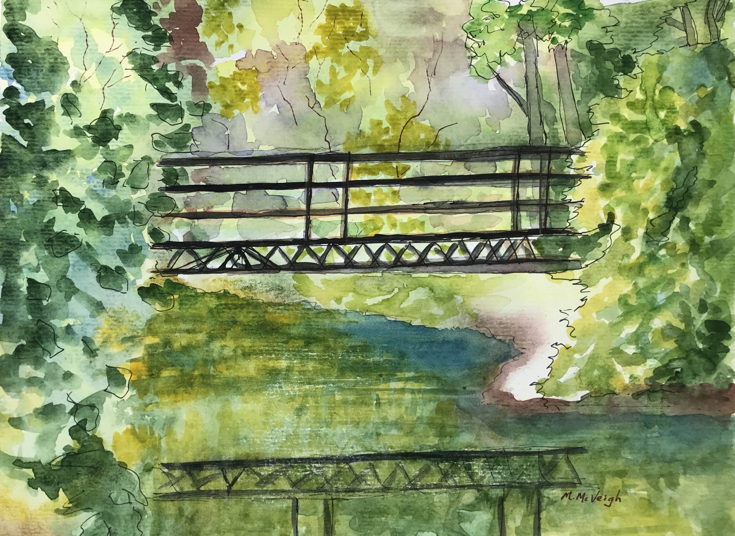 A Study In Greens; Kohler Park, Horsham, Pa